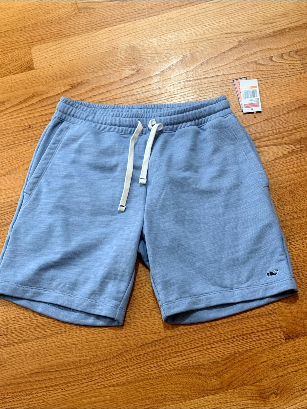Vineyard Vines Light Blue Knit Jetty Drawstring Athletic Shorts